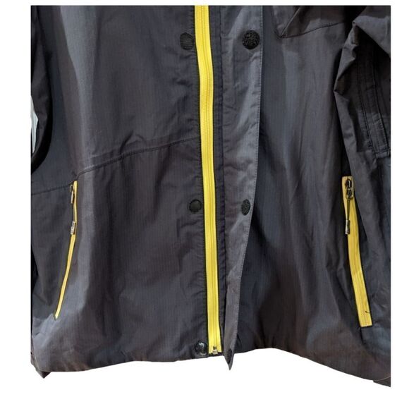 ORAGE Men's Pinstripe Nylon Windbreaker Hooded Full Zip Jacket Size XL - Picture 3 of 8